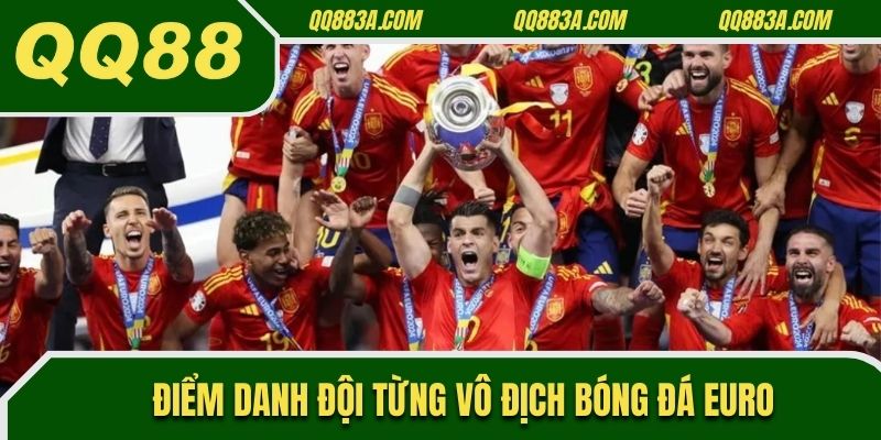 Điểm danh các đội từng vô địch bóng đá Euro